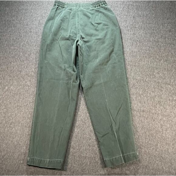 Vintage Russ Sport Company Green Pleated Cotton Pants Women’s High Rise 100% cot - Picture 8 of 8